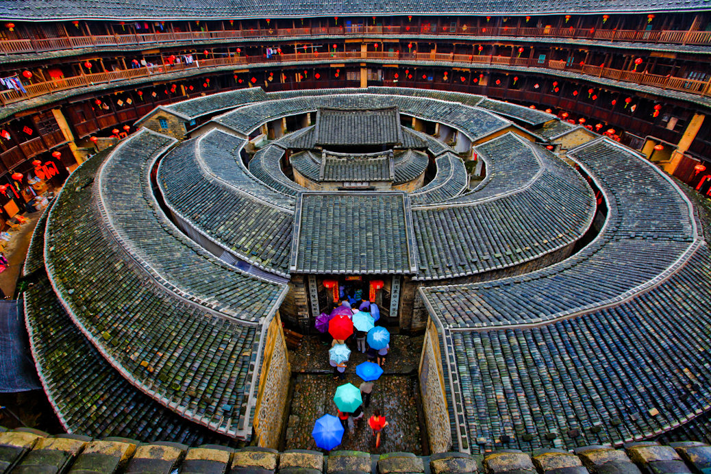 大魚(yú)海棠實(shí)景 客家土樓