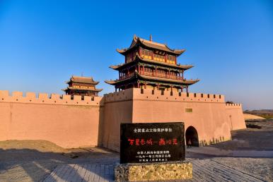 景點：嘉峪關城樓