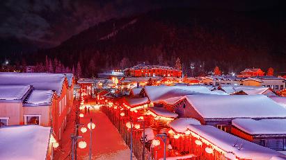 景點：雪鄉夜景
