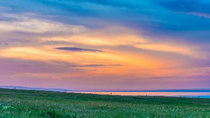 景點：青海湖余暉
